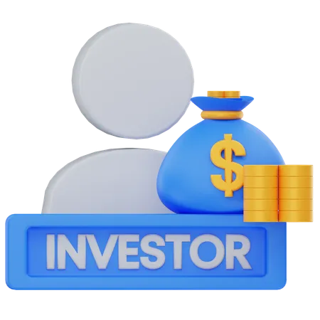 Investidor  3D Icon