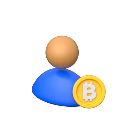 Investidor bitcoin  3D Icon