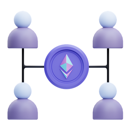 Investidor Ethereum  3D Icon