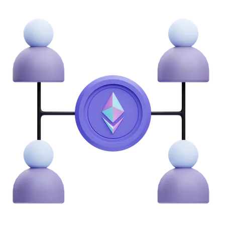 Investidor Ethereum  3D Icon