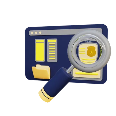 Investigación  3D Icon