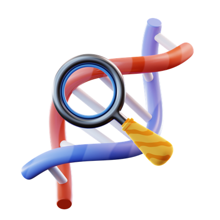 Investigación de adn  3D Icon