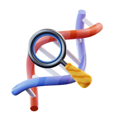 Investigación de adn  3D Icon