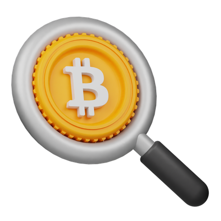 Investigación de bitcoins  3D Icon