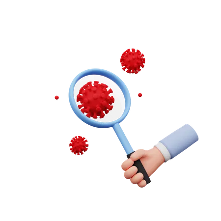 Investigación del coronavirus  3D Illustration