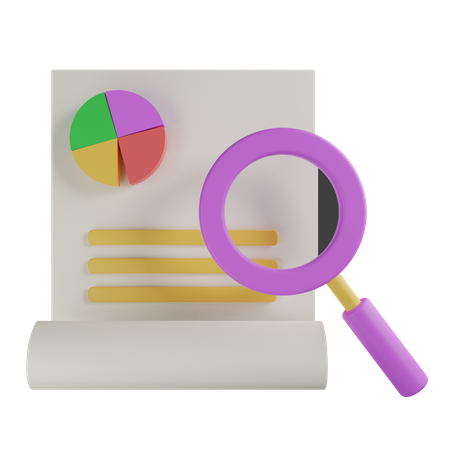 Investigación de auditoría  3D Icon
