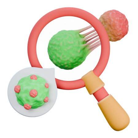 Investigación de células cancerosas  3D Icon