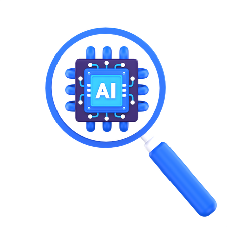 Investigación de IA  3D Icon