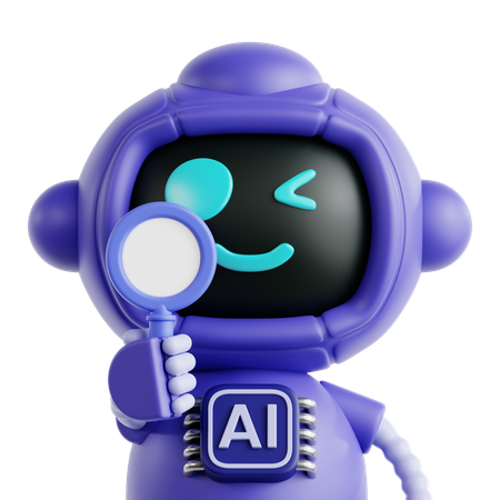 Investigación de IA  3D Icon
