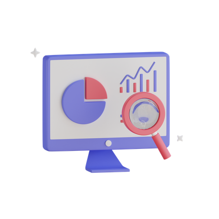 Investigación de mercado  3D Icon