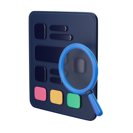 Investigación de palabras clave  3D Icon