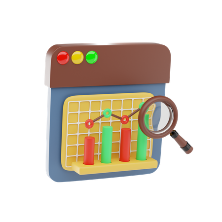 Investigación de negocios  3D Icon