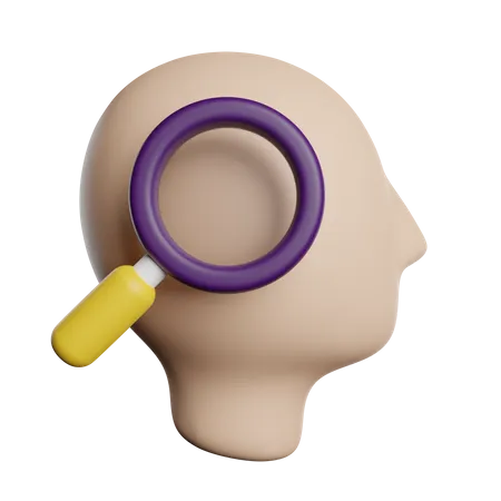 Investigación mental  3D Icon
