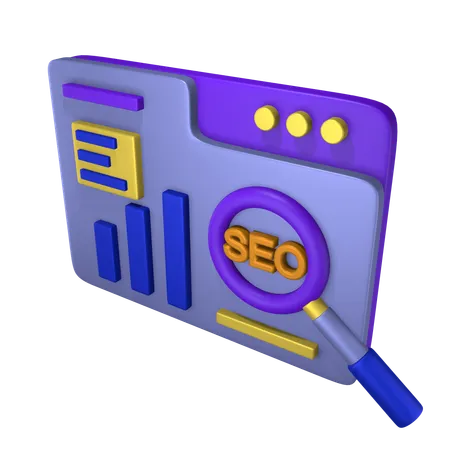 Investigación de SEO  3D Icon