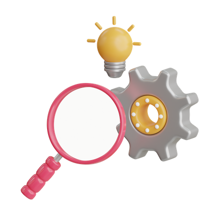 Investigación y desarrollo  3D Icon