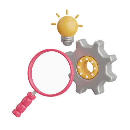 Investigación y desarrollo  3D Icon