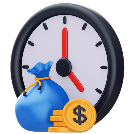 Investimento de longo prazo  3D Icon