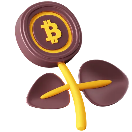 Investimento em bitcoins  3D Icon