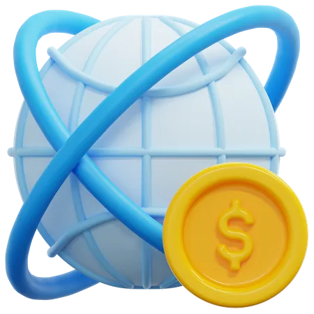 Investimento global  3D Icon