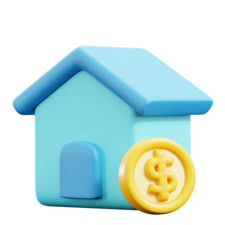 Investimento imobiliário  3D Icon