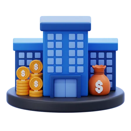 Investimento imobiliário  3D Icon