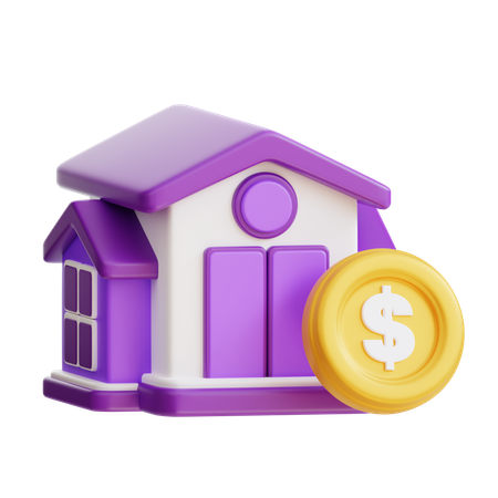 Investimento imobiliário  3D Icon