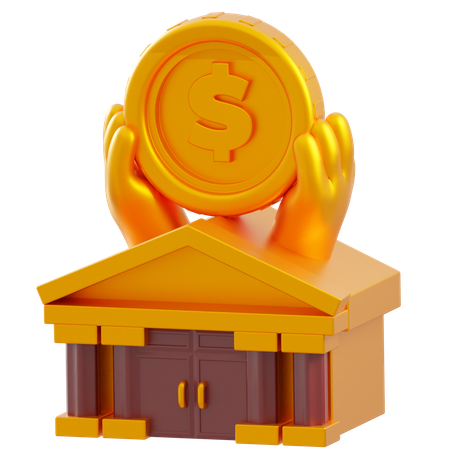 Investimento imobiliário  3D Icon