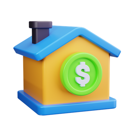 Investimento imobiliário  3D Icon