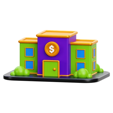 Investimento imobiliário  3D Icon