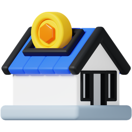 Investimento imobiliário  3D Icon