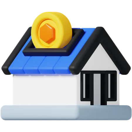 Investimento imobiliário  3D Icon