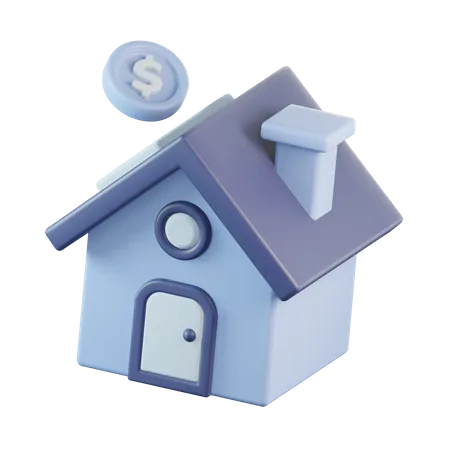 Investimento imobiliário  3D Icon