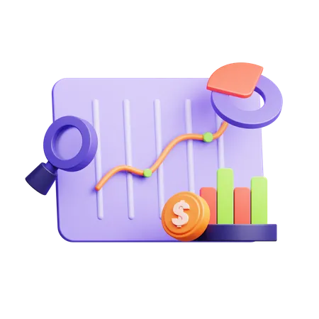 Investing Platform  3D Icon