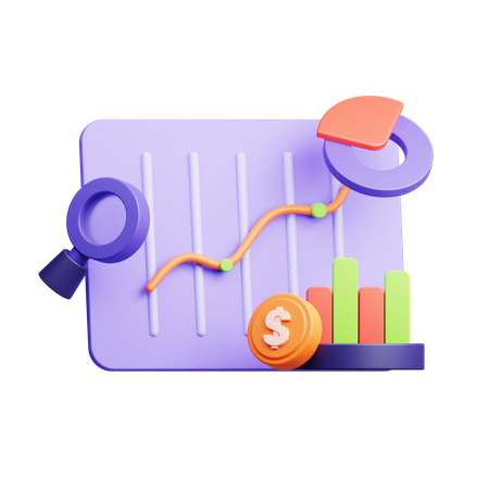 Investing Platform  3D Icon