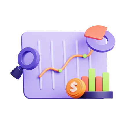 3 D Illustration Of Investing Platform 3D Icon