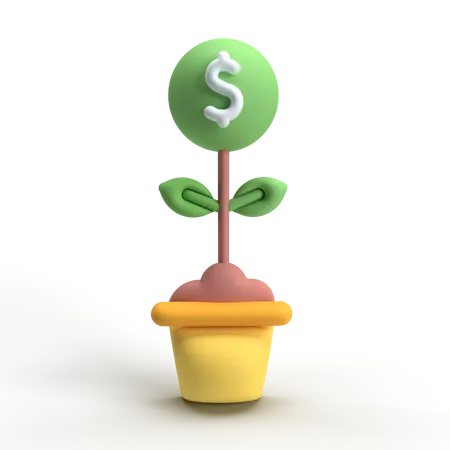 Investir  3D Icon