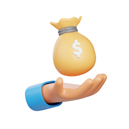 Investir dinheiro  3D Icon
