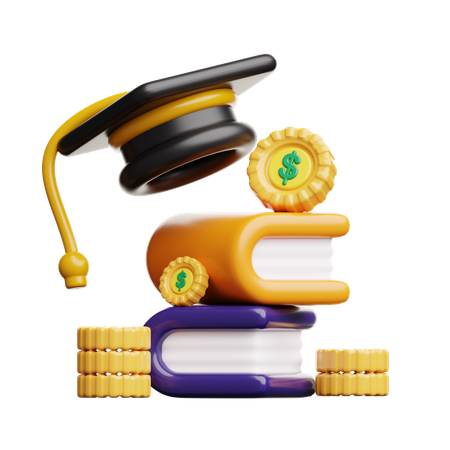 Investir na educação  3D Icon