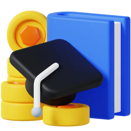 Investir na educação  3D Icon