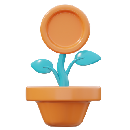 Investissement  3D Icon