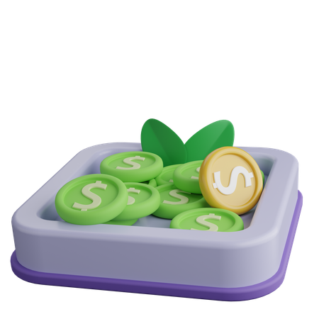 Investissement  3D Icon