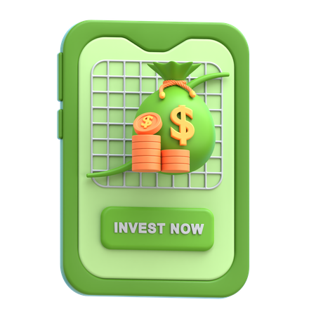 Application d'investissement  3D Icon