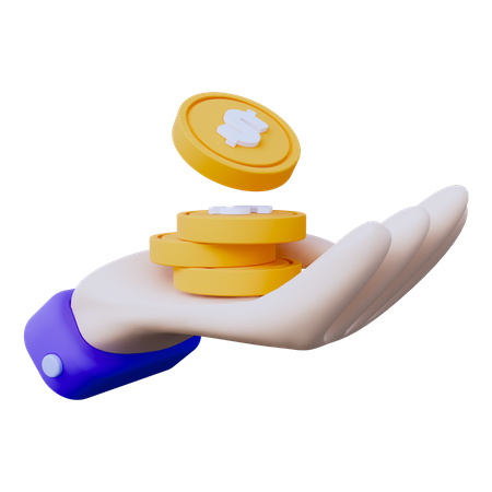 Argent d'investissement  3D Icon