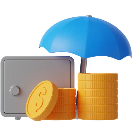 Assurance investissement  3D Icon