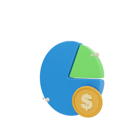 Diagramme circulaire d'investissement  3D Icon