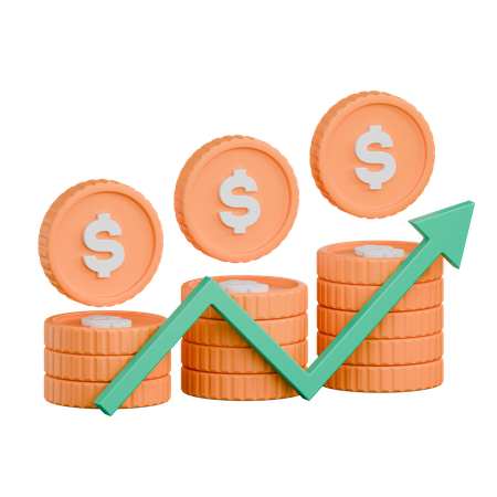 Croissance des investissements  3D Icon