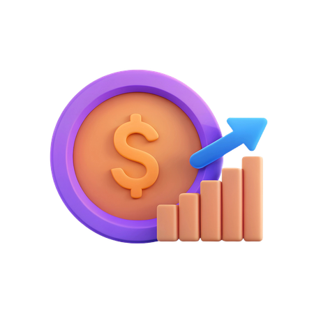 Croissance des investissements  3D Icon