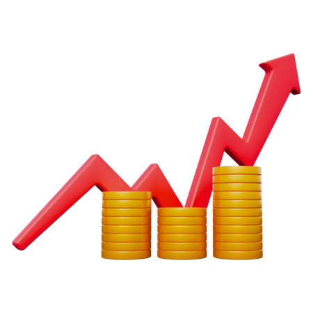 Croissance des investissements  3D Icon