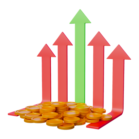 Croissance des investissements  3D Icon