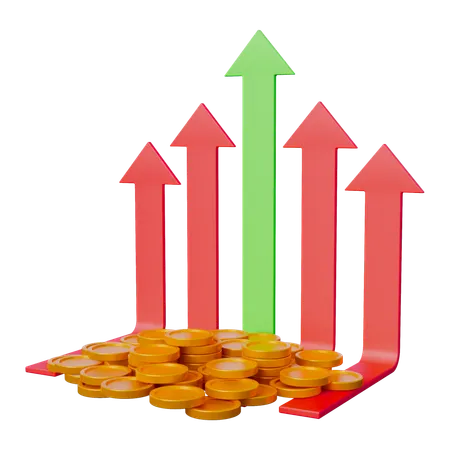 Croissance des investissements  3D Icon